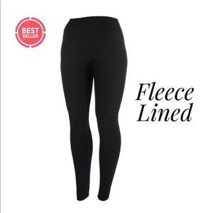 Black Fleece Lined Leggings Soft, Comfortable